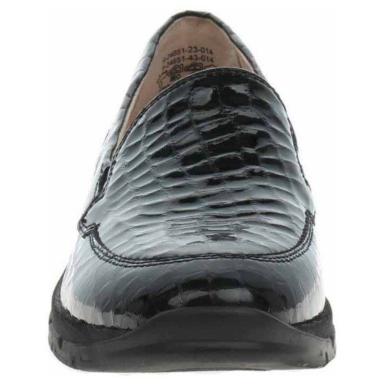 detail Dámske mokasiny Caprice 9-24651-43 black croco