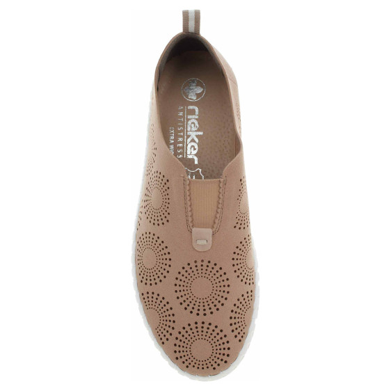 detail Dámske mokasiny Rieker M8352-60 beige