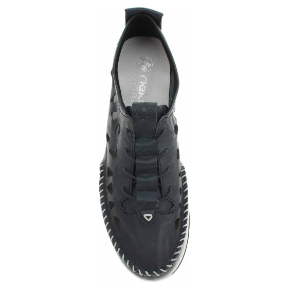 detail Dámske mokasiny Rieker 49956-14 blau