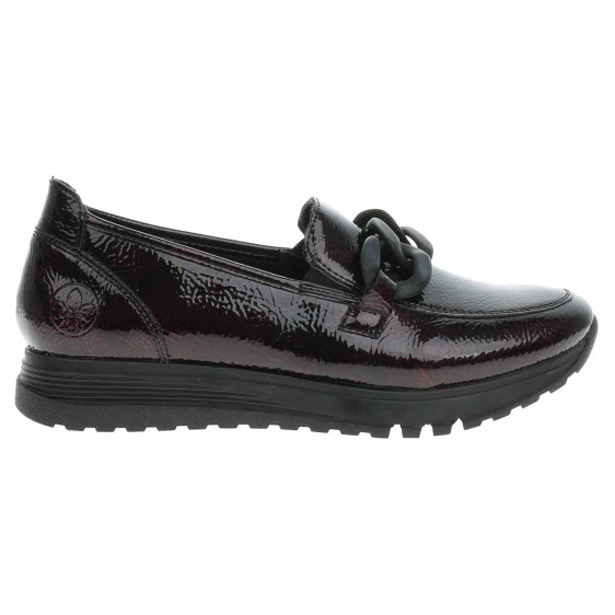 detail Dámske mokasiny Rieker 49051-35 bordo-black