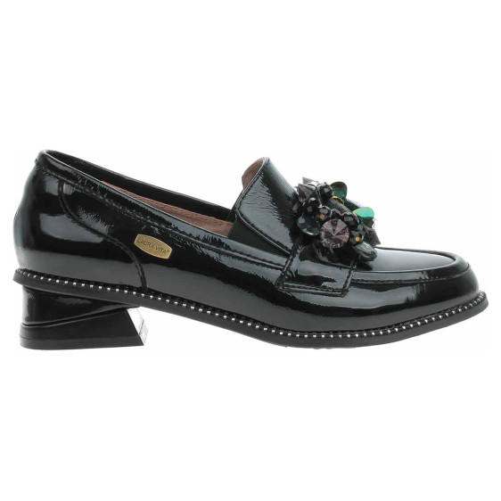 detail Dámske mokasiny Laura Vita Ibcihalo 10 werni noir