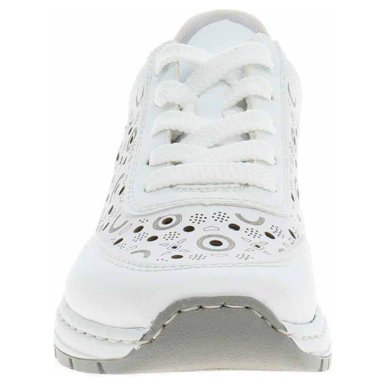 detail Dámske poltopánky Rieker N6506-80 weiss