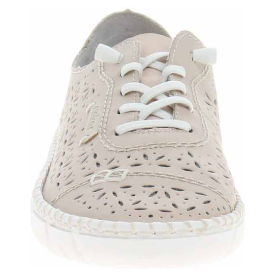 detail Dámske poltopánky Rieker M2354-31 rosa