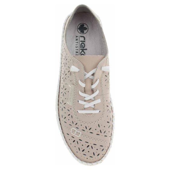 detail Dámske poltopánky Rieker M2354-31 rosa