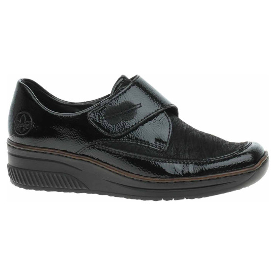 detail Dámske poltopánky Rieker 487C0-00 schwarz