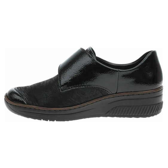 detail Dámske poltopánky Rieker 487C0-00 schwarz