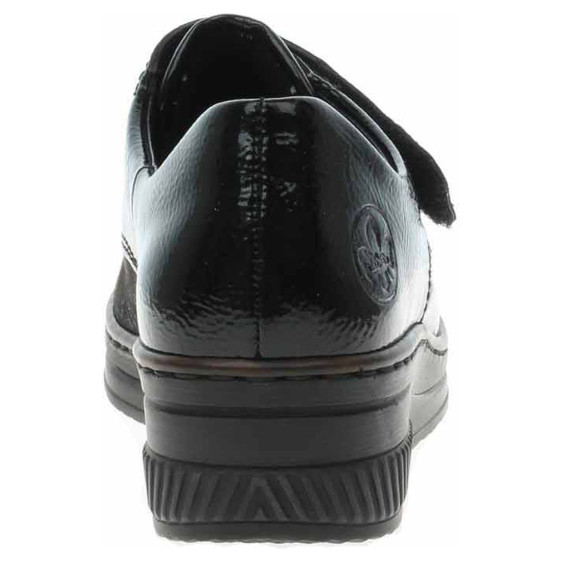 detail Dámske poltopánky Rieker 487C0-00 schwarz