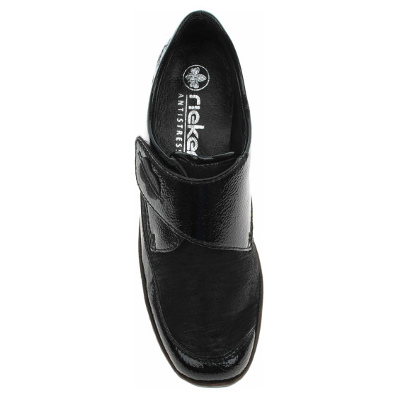 detail Dámske poltopánky Rieker 487C0-00 schwarz