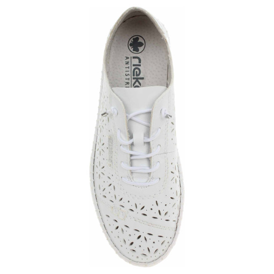 detail Dámske poltopánky Rieker M2354-80 weiss