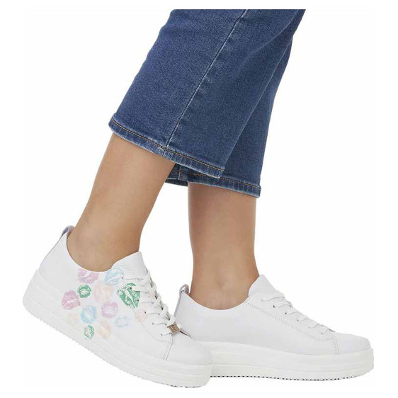 detail Dámska topánky Remonte D1C03-80 weiss kombi