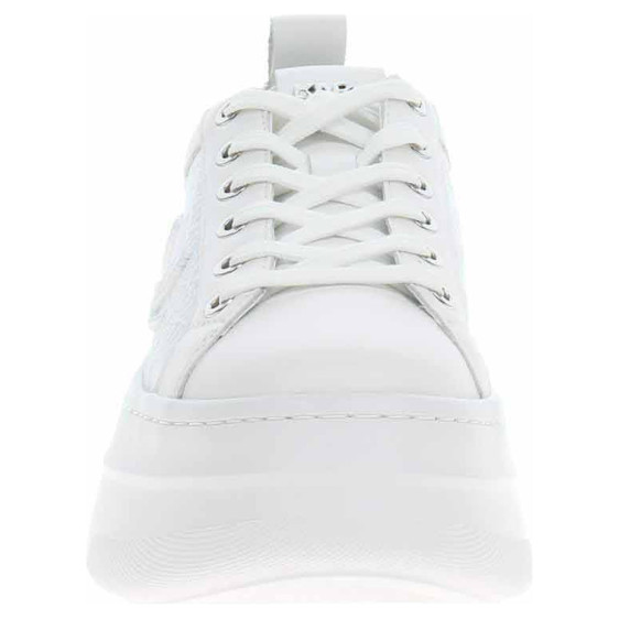detail Dámska topánky Karl Lagerfeld KL65028 411 white lthr - textile