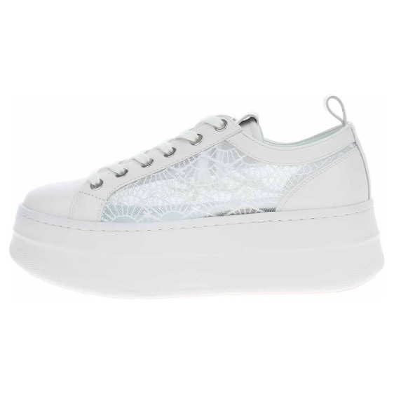 detail Dámska topánky Karl Lagerfeld KL65028 411 white lthr - textile