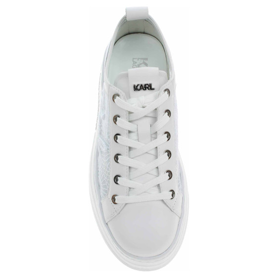 detail Dámska topánky Karl Lagerfeld KL65028 411 white lthr - textile