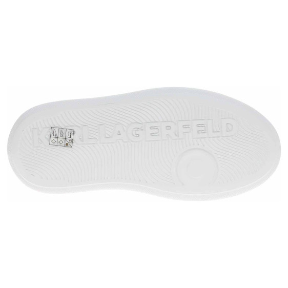 detail Dámska topánky Karl Lagerfeld KL65028 411 white lthr - textile