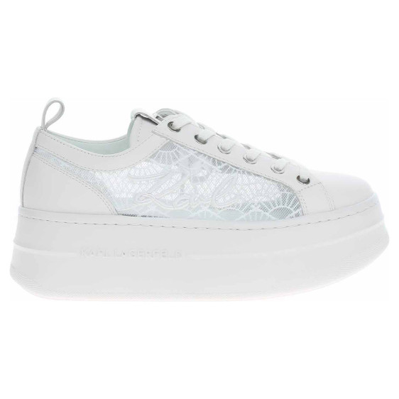 detail Dámska topánky Karl Lagerfeld KL65028 411 white lthr - textile