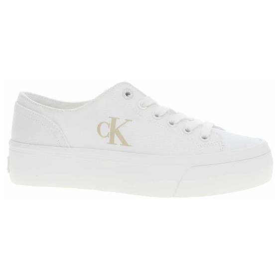 detail Calvin Klein dámská obuv YW0YW01763 01W Triple Bright White