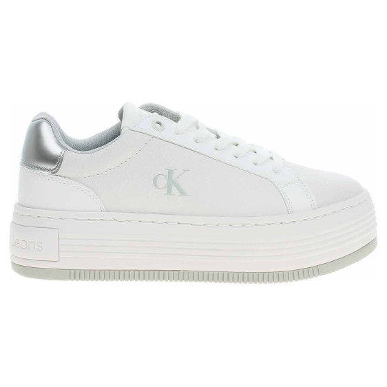 detail Dámska topánky Calvin Klein YW0YW01766 0LI Bright White-Silver