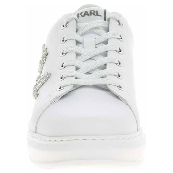 detail Dámska topánky Karl Lagerfeld KL62511G 01S white lthr w-silver