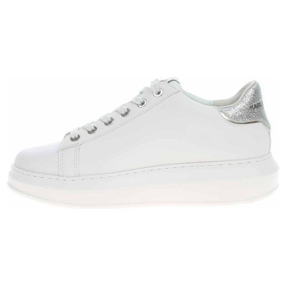 detail Dámska topánky Karl Lagerfeld KL62511G 01S white lthr w-silver