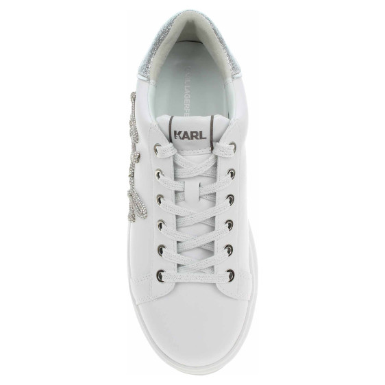 detail Dámska topánky Karl Lagerfeld KL62511G 01S white lthr w-silver