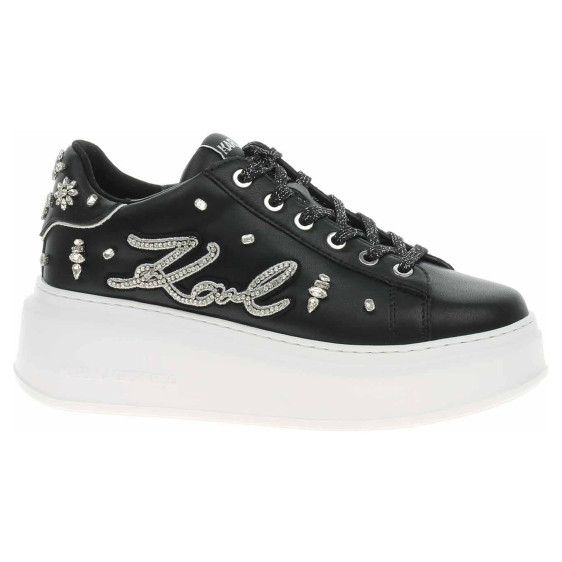 detail Dámska topánky Karl Lagerfeld KL63525 00S black lthr w-silver