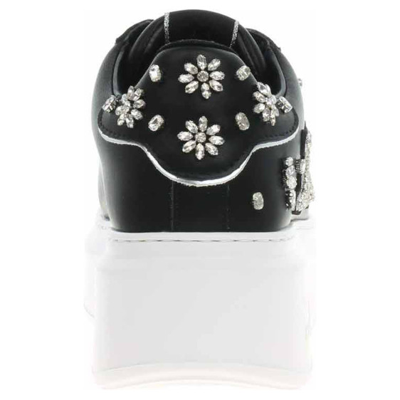 detail Dámska topánky Karl Lagerfeld KL63525 00S black lthr w-silver