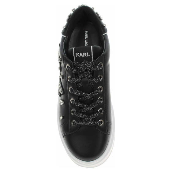 detail Dámska topánky Karl Lagerfeld KL63525 00S black lthr w-silver