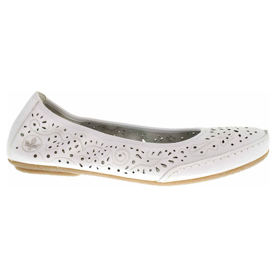 detail Dámske baleriny Rieker 41460-80 weiss