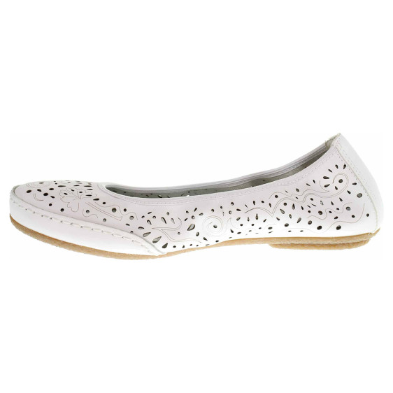 detail Dámske baleriny Rieker 41460-80 weiss