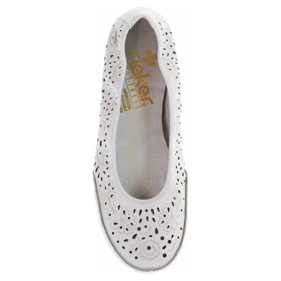 detail Dámske baleriny Rieker 41460-80 weiss