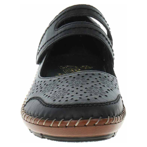 detail Dámske baleriny Rieker 44875-00 schwarz