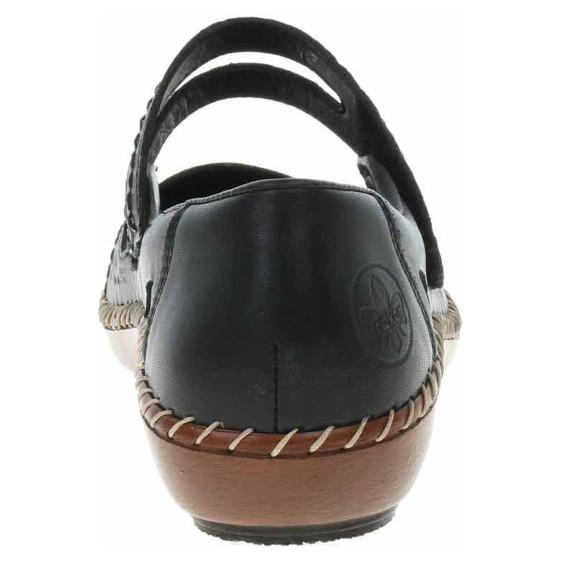 detail Dámske baleriny Rieker 44875-00 schwarz
