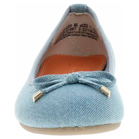 detail Dámske baleriny Marco Tozzi 2-22136-42 lt.blue jeans