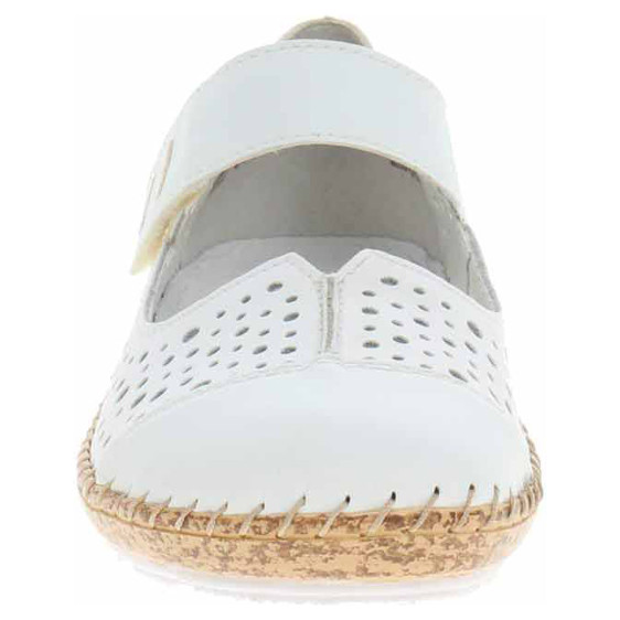 detail Dámske baleriny Rieker 44880-80 weiss