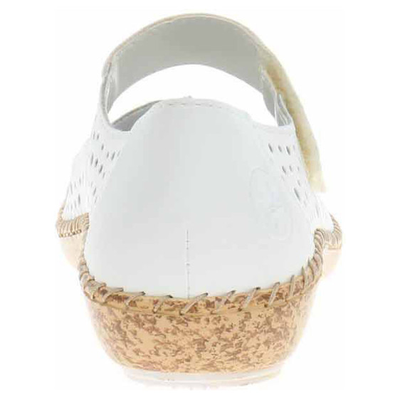 detail Dámske baleriny Rieker 44880-80 weiss