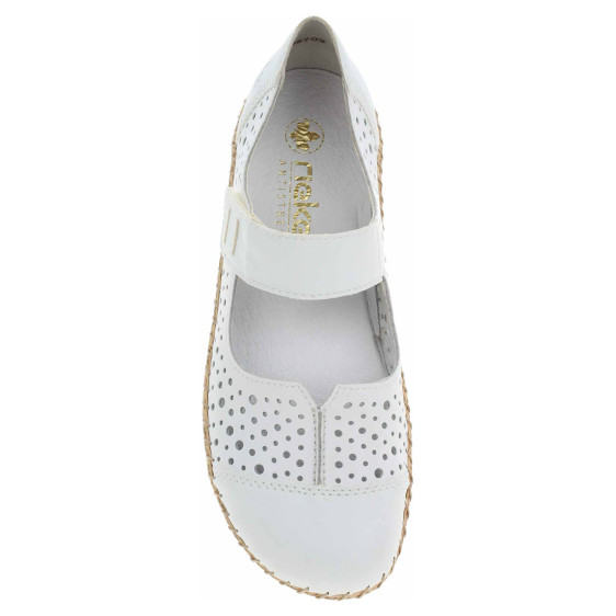 detail Dámske baleriny Rieker 44880-80 weiss