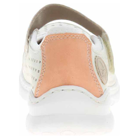 detail Dámske baleriny Rieker L32B5-81 weiss kombi