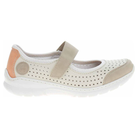 detail Dámske baleriny Rieker L32B5-81 weiss kombi