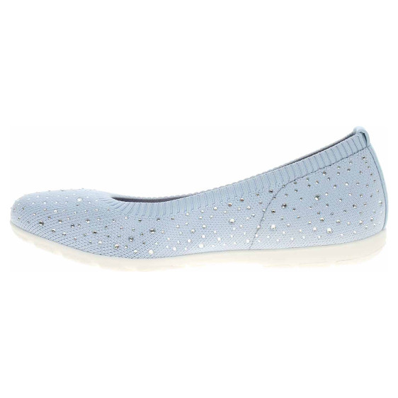 detail Dámske baleriny Caprice 9-22107-42 lt.blue knit