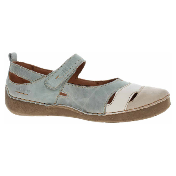 detail Josef Seibel dámské baleriny 59651 95537 skyblue-multi