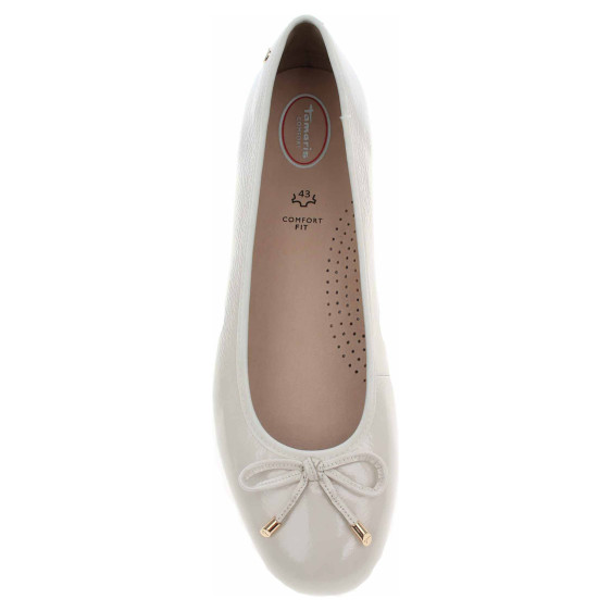 detail Dámske baleriny Tamaris 8-52102-42 creme patent