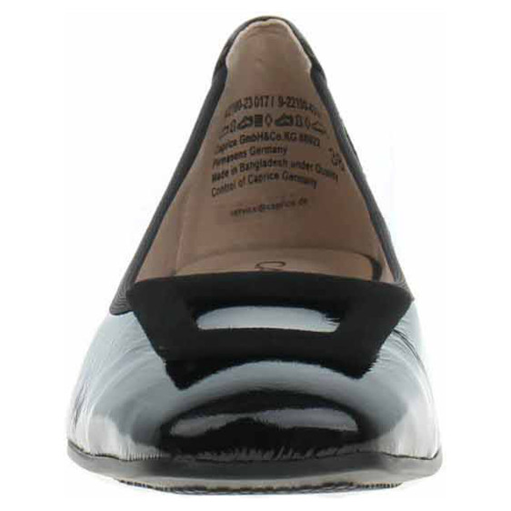 detail Dámske baleriny Caprice 9-22100-43 black naplak
