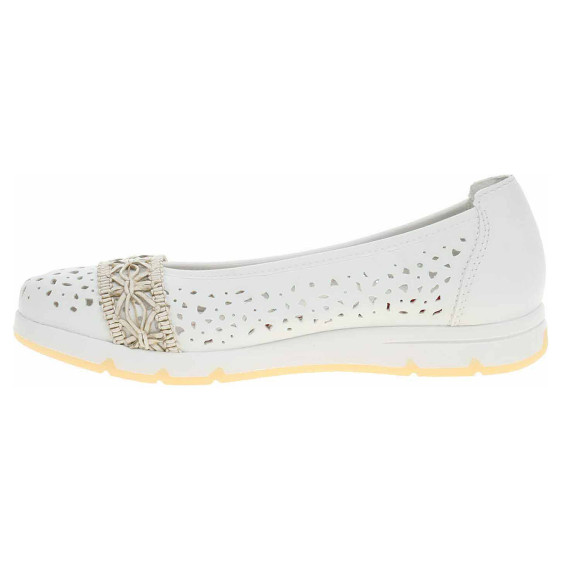 detail Dámske baleriny Rieker L3062-80 weiss