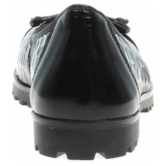 detail Dámske baleriny Caprice 9-22150-45 black croco