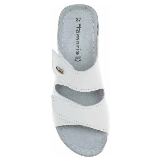 detail Dámske papuče Tamaris 1-27510-41 white leather