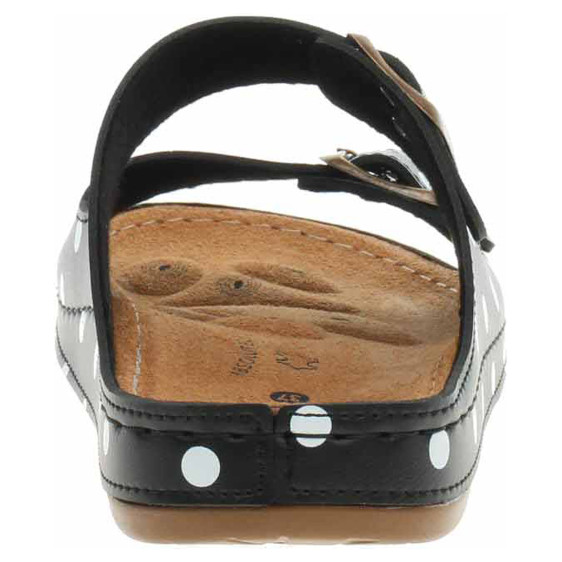 detail Dámske papuče Medi Line S182.002 black dots