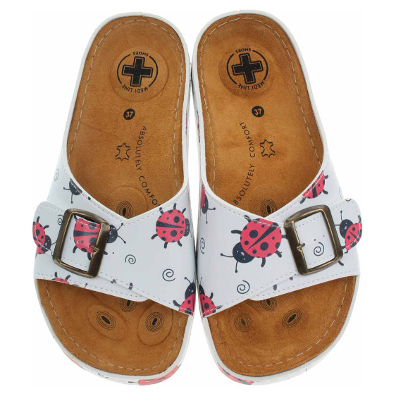 detail Dámske papuče Medi Line S182.010 bílá