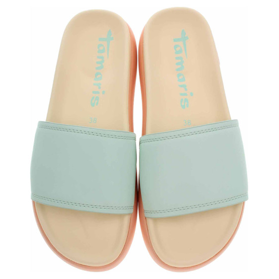 detail Dámske plážové papuče Tamaris 1-27511-44 mint comb