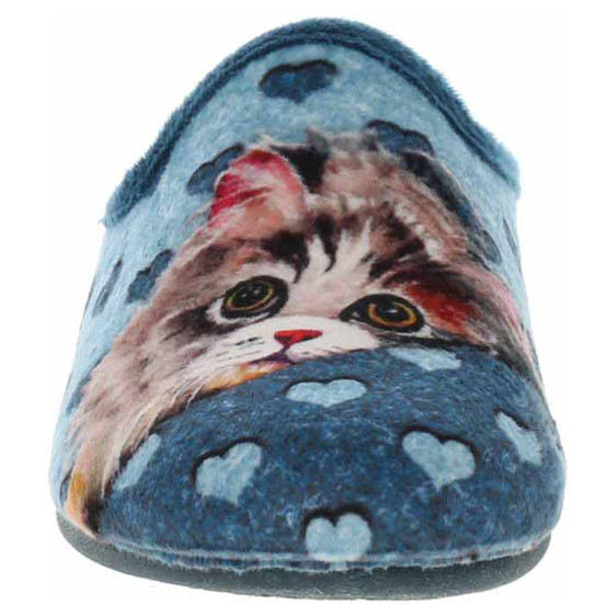 detail Dámske domáce papuče Medi Line 5170-023 azul barca