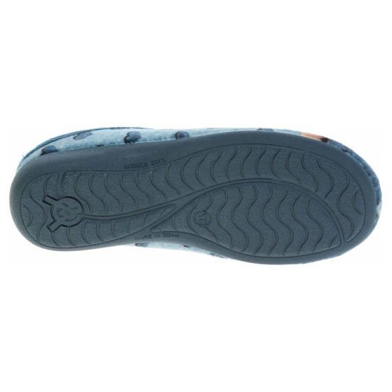 detail Dámske domáce papuče Medi Line 5170-023 azul barca
